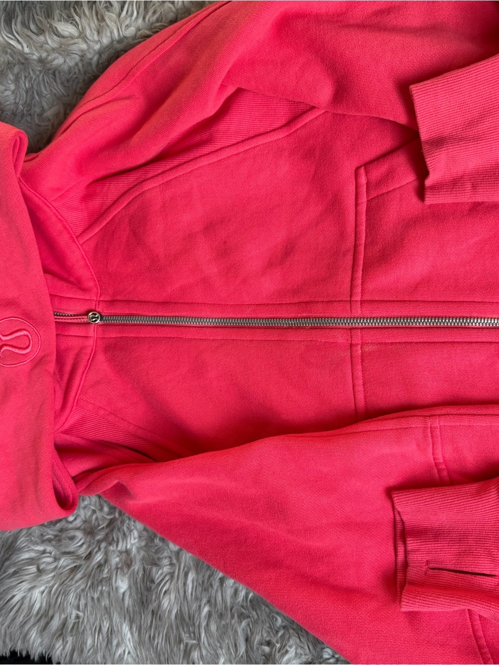 Women’s Coral Pink Full-Zip scuba